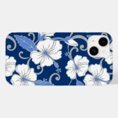 POLYNESIAN DREAM (BLUE) Hoesje-Mate iPhone CASE (Achterkant (horizontaal))