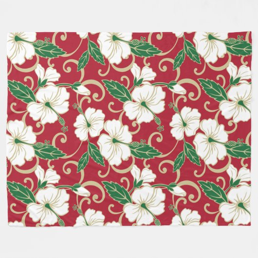 POLYNESIAN DREAM (CHRISTMAS) FLEECE DEKEN (Voorkant (Horizontaal))