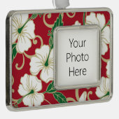 POLYNESIAN DREAM (CHRISTMAS) VERZILVERD OMLIJST ORNAMENT (Rechts)