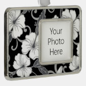 POLYNESIAN DREAM (ZWART) VERZILVERD OMLIJST ORNAMENT (Rechts)