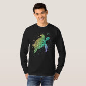 Polynesian Sea Turtle Ocean Lover Save the Turtles T-shirt (Voorkant volledig)