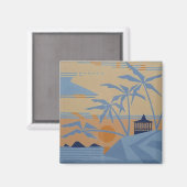 POLYNESIAN SUNSET magnet (Voorkant / Achterkant)