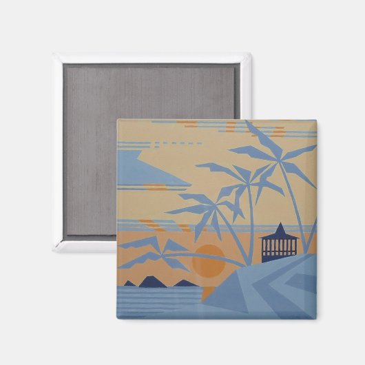 POLYNESIAN SUNSET magnet (Voorkant / Achterkant)