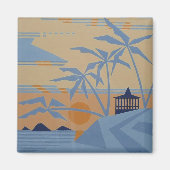 POLYNESIAN SUNSET magnet (Voorkant)