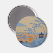 POLYNESIAN SUNSET magnet (Voorkant / Achterkant)