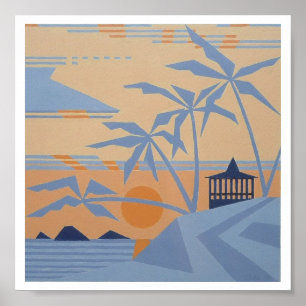 POLYNESIAN SUNSET print (7,33 x 7,33 inch)