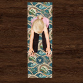 Polynesian Tropical Wave Palm Trees Pattern Name Yogamat
