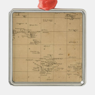 Polynesië 2 metalen ornament