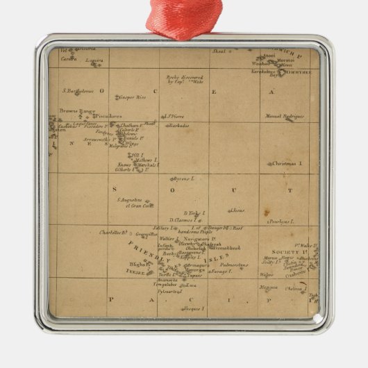 Polynesië 2 metalen ornament (Voorkant)