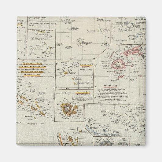 Polynesië, eilanden in de Stille Oceaan Magneet (Voorkant)