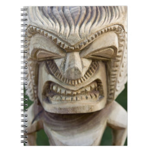 Polynesië, Koninkrijk Tonga. Close-up van tiki Notitieboek