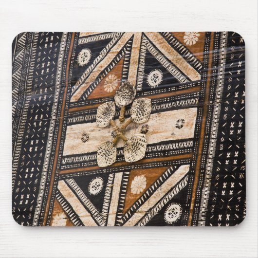 Polynesië, Koninkrijk Tonga. Detail van tapa Muismat (Voorkant)