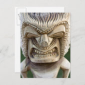 Polynesië, Koninkrijk Tonga. Sluiting van tiki Briefkaart (Voorkant / Achterkant)