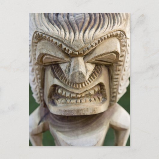 Polynesië, Koninkrijk Tonga. Sluiting van tiki Briefkaart (Voorkant)