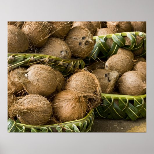 Polynesië, Koninkrijk Tonga. Weergave van kosnoten Poster (Voorkant)