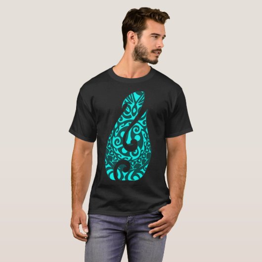 Polynesië Maori Fish Hook Hei Matau vishaak Maor T-shirt (Voorkant volledig)
