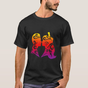 Polynesië Maori Kiss Honggi Tribal Tattoo Nieuw-Ze T-shirt