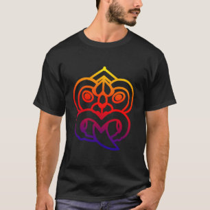 Polynesië Maori Tiki geconfronteerd Tribal Tattoo T-shirt