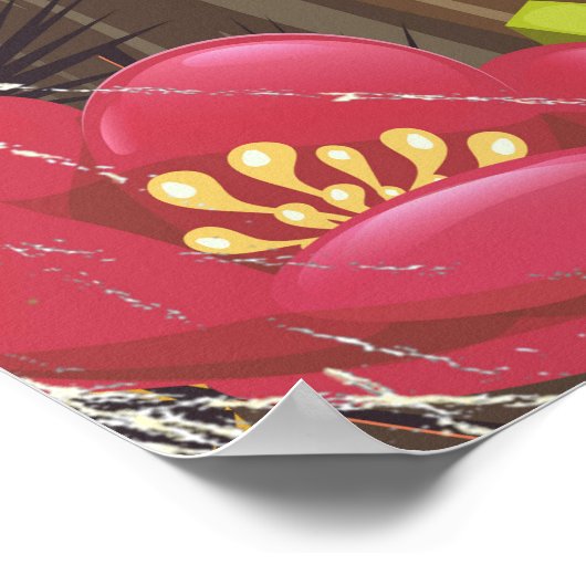 Polynesië Tiki masker Poster (Hoek)