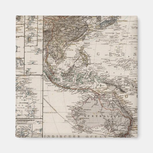 Polynesiekaart Magneet (Voorkant)