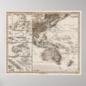 Polynesiekaart Poster (Voorkant)