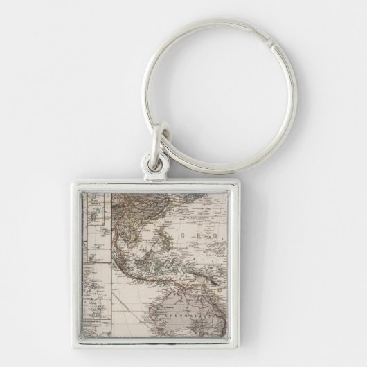 Polynesiekaart Sleutelhanger (Voorkant)