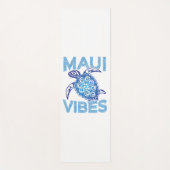 Polynesisch Blauw Tribal Zee Schildpad Maui Vibes Yogamat (Voorkant)