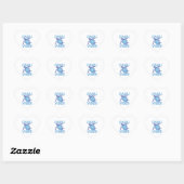Polynesisch Blauw Tribal Zee Turtle Oahu Vibes Hart Sticker (Vel)