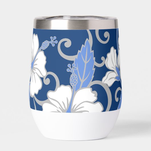 POLYNESISCH DROOMPATROON IN BLAUW (Achterkant)