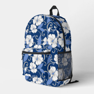 POLYNESISCH DROOMPATROON IN BLAUW BEDRUKTE RUGZAK