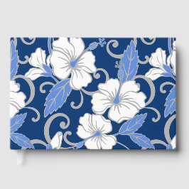 POLYNESISCH DROOMPATROON IN BLAUW GASTENBOEK