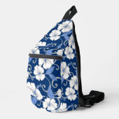 POLYNESISCH DROOMPATROON IN BLAUW SLING BAG (Rechterhoek)