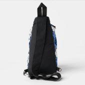 POLYNESISCH DROOMPATROON IN BLAUW SLING BAG (Achterkant)
