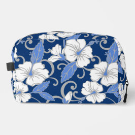 POLYNESISCH DROOMPATROON IN BLAUW TOILETTASJE