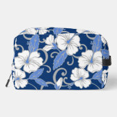 POLYNESISCH DROOMPATROON IN BLAUW TOILETTASJE (Achterkant)