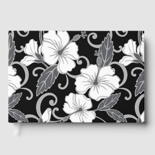 POLYNESISCH DROOMPATROON IN ZWART GASTENBOEK (Voorkant)