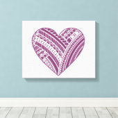 Polynesisch hart canvas afdruk (Insitu (Houten vloer))