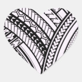 Polynesisch hart sticker (Voorkant)