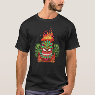 Polynesisch Tiki Masker Luau Party Totem Standbeel T-shirt