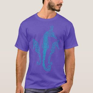 Polynesisch Tribaal Patroon Zeepaardjes Hawaiian B T-shirt