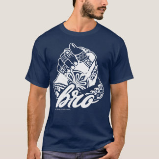 Polynesische bro handdruk t-shirt