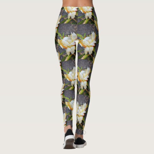 POLYNESISCHE DRAAK CACTUS NACHTBLOEI LEGGINGS (Achterkant)