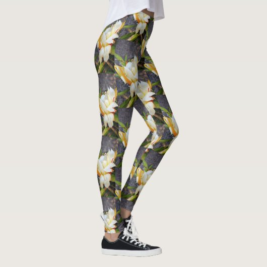 POLYNESISCHE DRAAK CACTUS NACHTBLOEI LEGGINGS (Rechts)