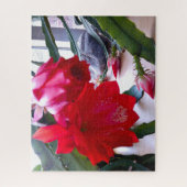 POLYNESISCHE DRAAK CACTUS NACHTBLOESEM puzzel Legpuzzel (Verticaal)