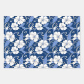 POLYNESISCHE DROOM (BLAUW) INPAKPAPIER VEL (Voorkant 3)