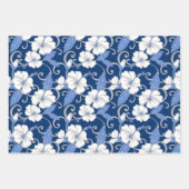 POLYNESISCHE DROOM (BLAUW) INPAKPAPIER VEL (Voorkant)