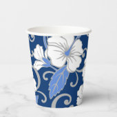 POLYNESISCHE DROOM (BLAUW) PAPIEREN BEKERS (Achterkant)