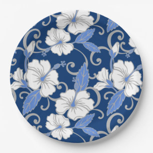 POLYNESISCHE DROOM (BLAUW) PAPIEREN BORDJE