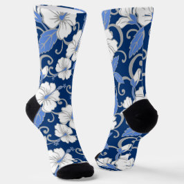 POLYNESISCHE DROOM (BLAUW) SOKKEN