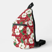 POLYNESISCHE DROOM PATROON MET KERST SLING BAG (Rechterhoek)